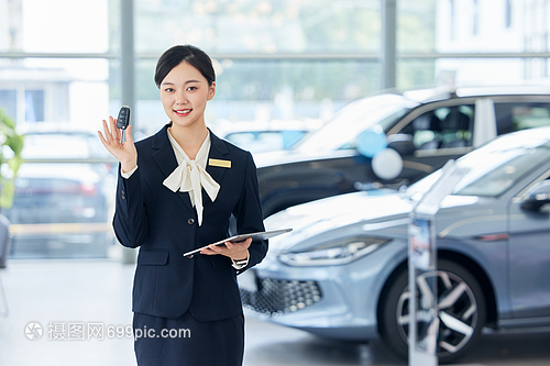 4s店汽车销售导购展示车钥匙